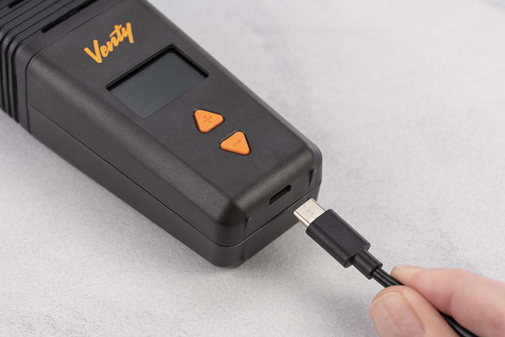 Venty Vaporizer Review USB-C Charging