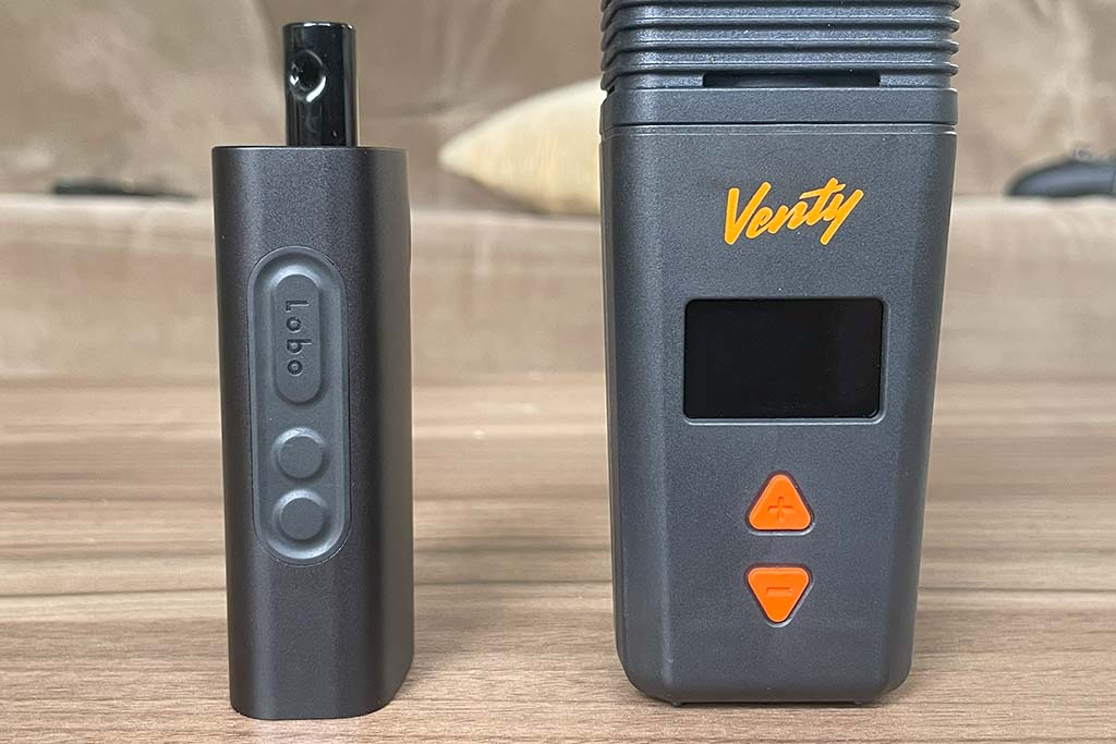 Venty vs POTV Lobo Vaporizer Comparison Controls