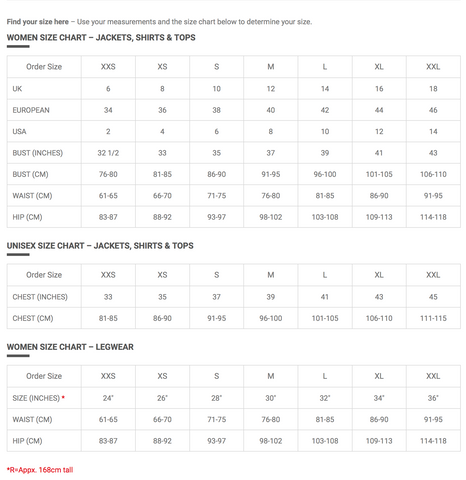 Sizing Chart - Horseware Ireland | Online in Australia– Horseware Australia