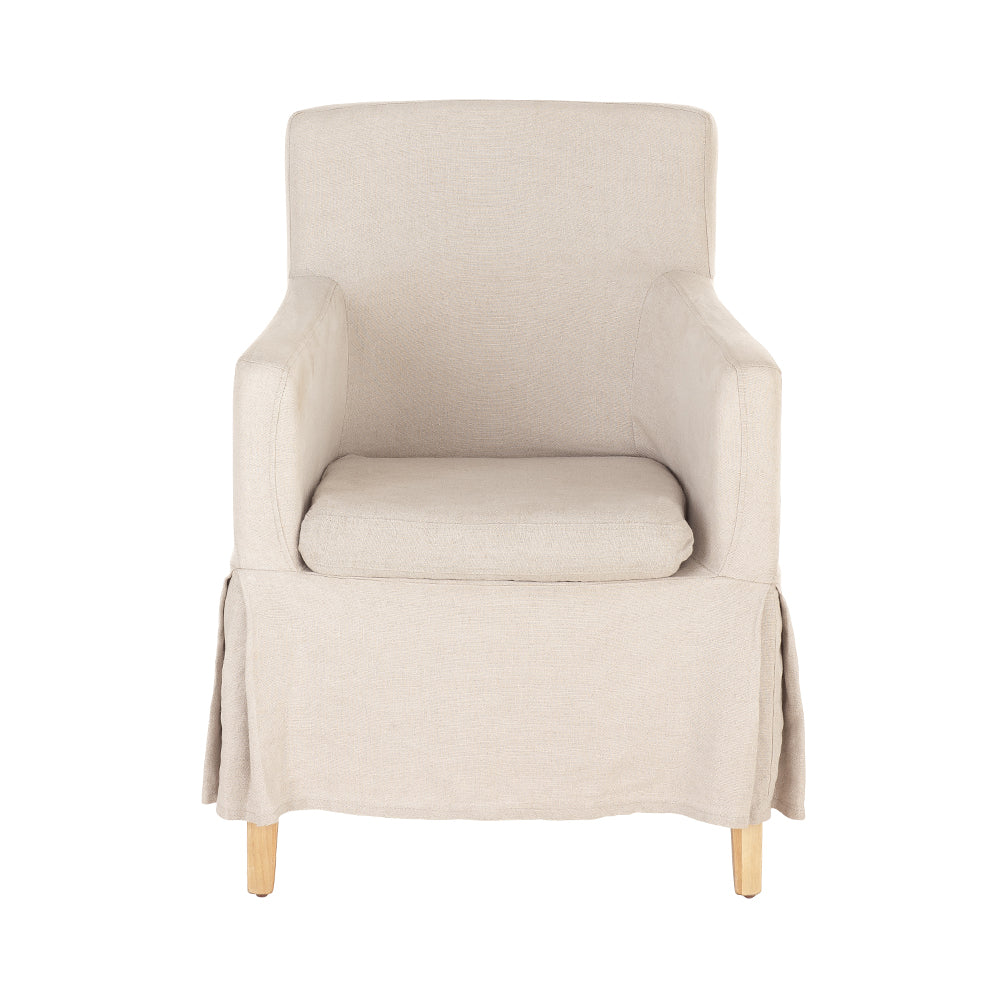 French Linen Tub Chair The Design Depot