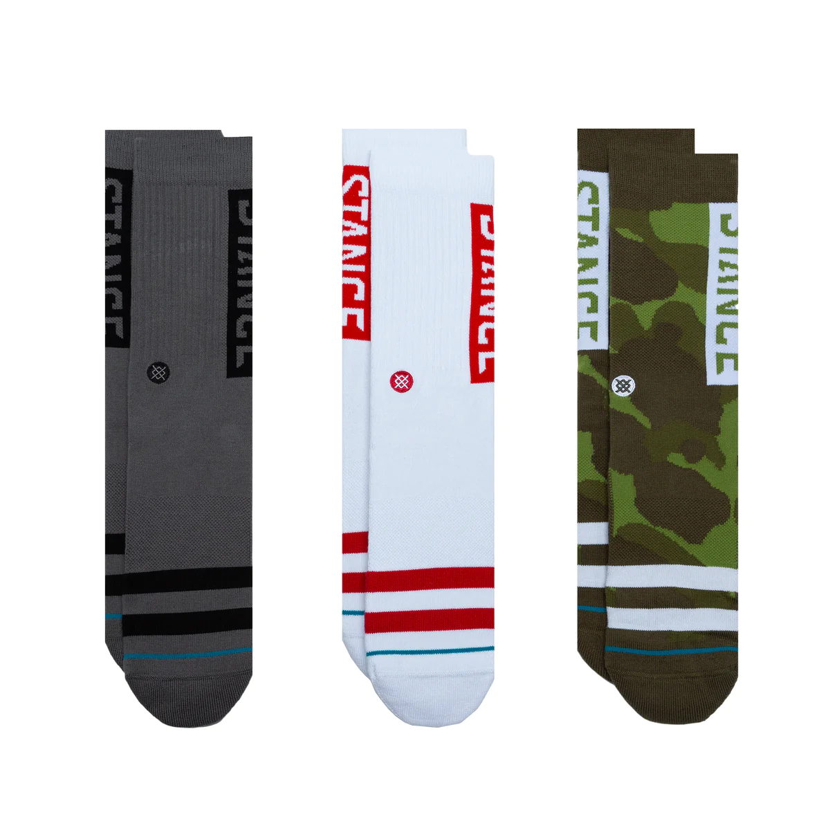 Stance The OG Crew Sock Camo 3 Pack