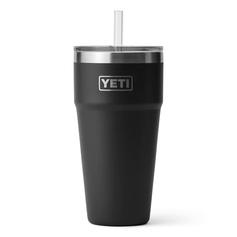 Yeti Rambler 26 Oz Straw Cup Black