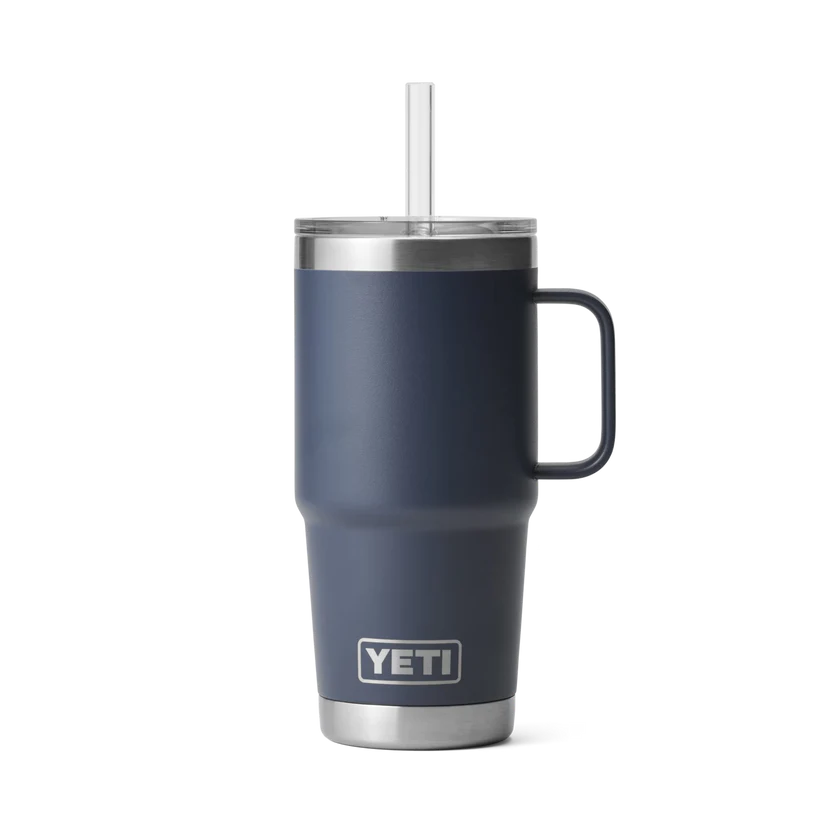 Yeti Rambler 25 Oz Straw Mug Navy