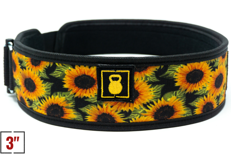 2POOD 3" Petite Sunflower Weightlifting Belt