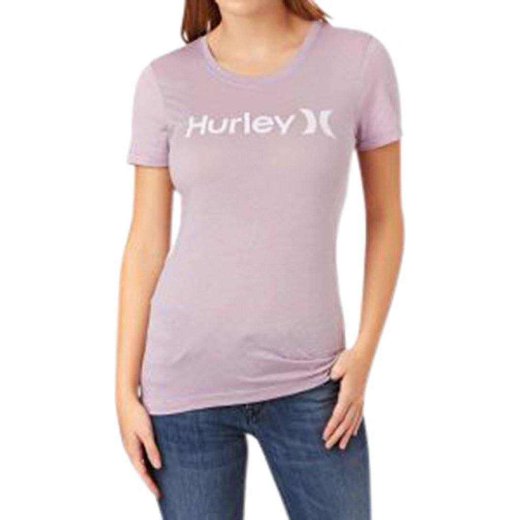 Hurley One & Only Perfect Crew T-Shirt Plum Frog