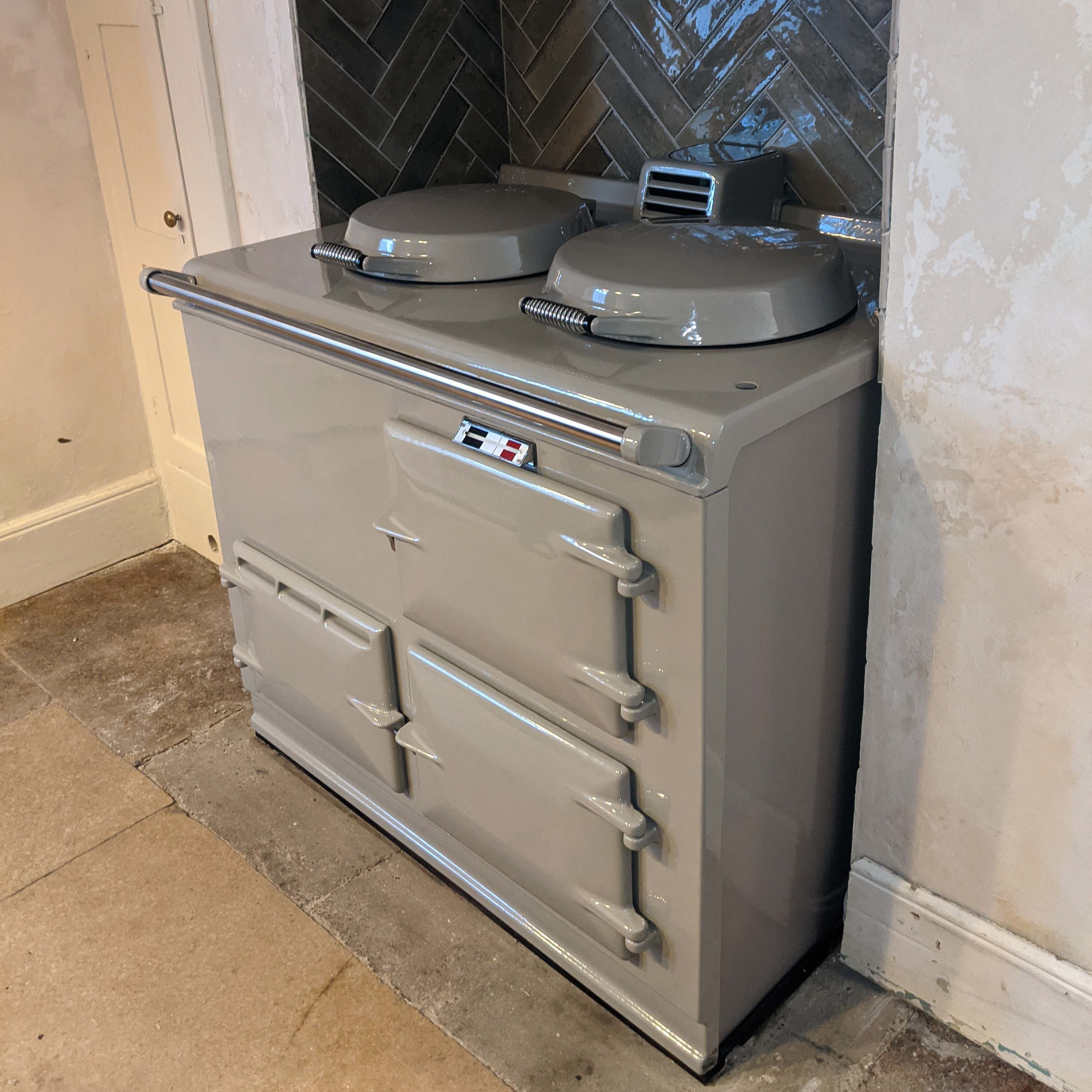 mocha re-enamel aga range cooker