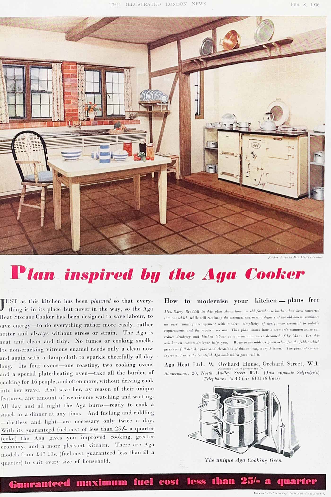 Aga advert from 1936