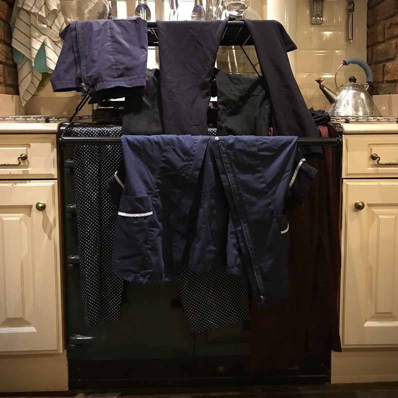 complete drying set for use with aga range cookers