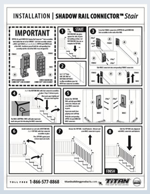 Shadow Rail Connector - Stair  Installation Guide