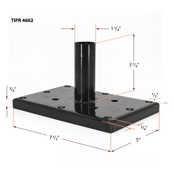 4x6 Titan Wood Post Anchor Dimension