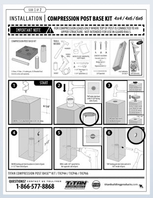 Compression Post Base Instructions