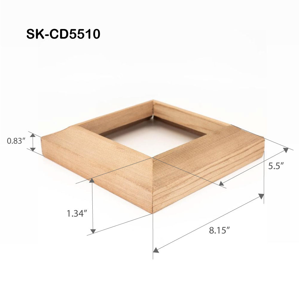 Wood Post Skirts Dimensions