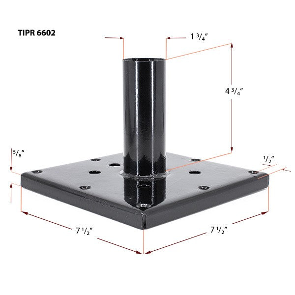 6x6 Titan Wood Post Anchor Dimension