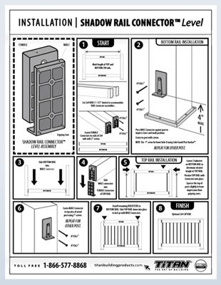 Shadow Rail Connector - Level  Installation Guide