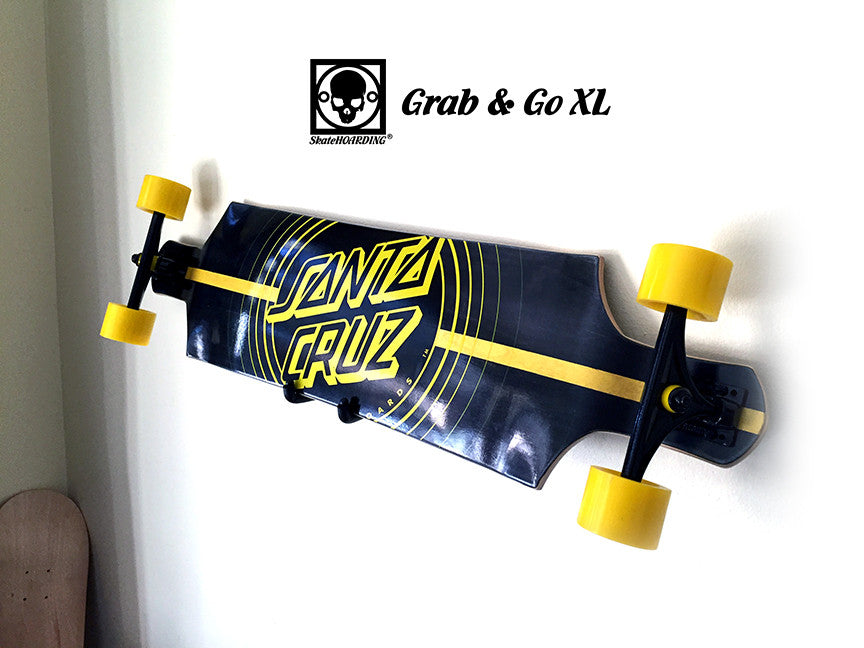 SkateHoarding® Grab & Go XL Skateboard Complete Wall Mount Hanger