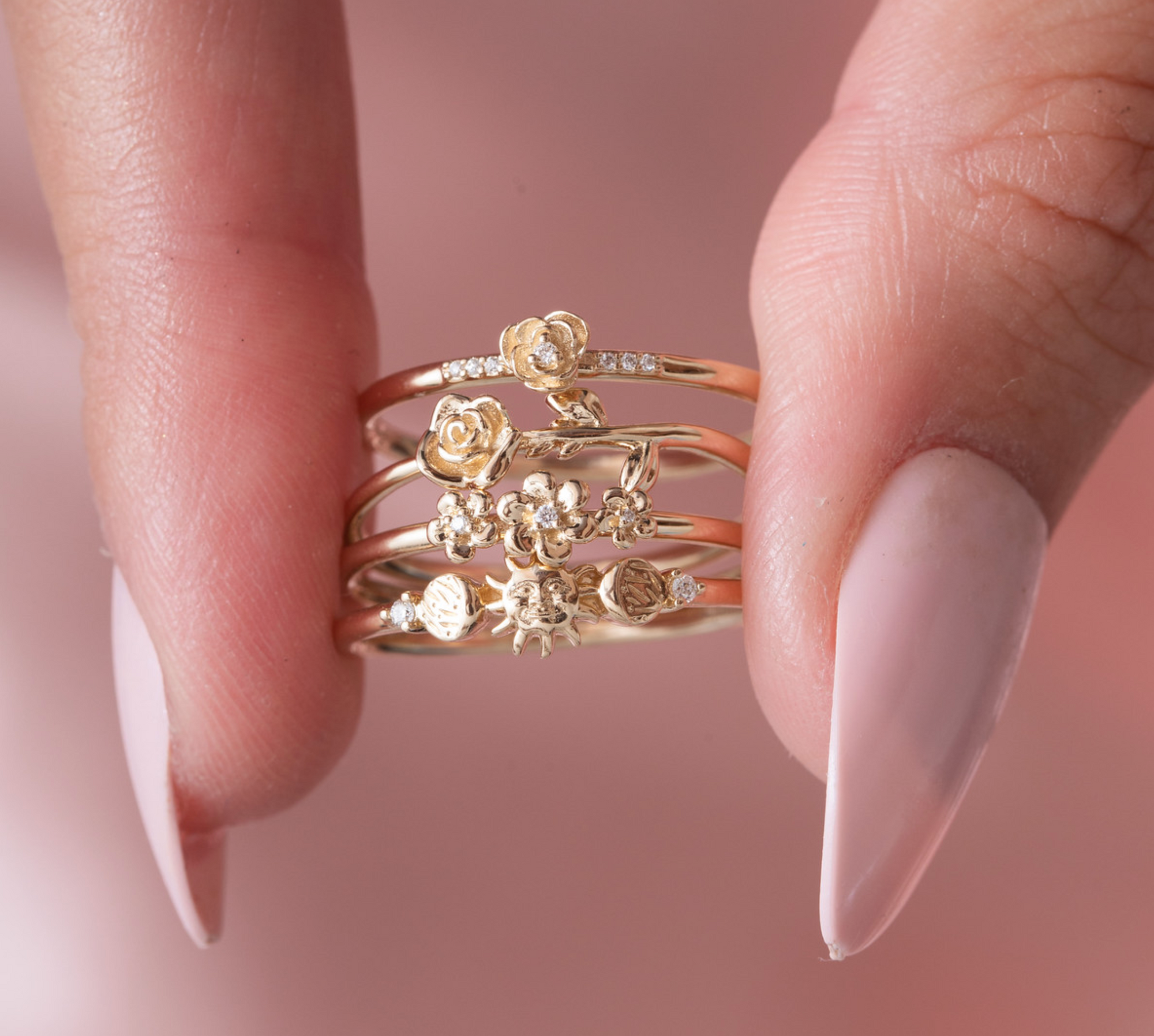 Onafhankelijk Huh over het algemeen Simple 14kt Gold Rose Ring for Sale | La Kaiser
