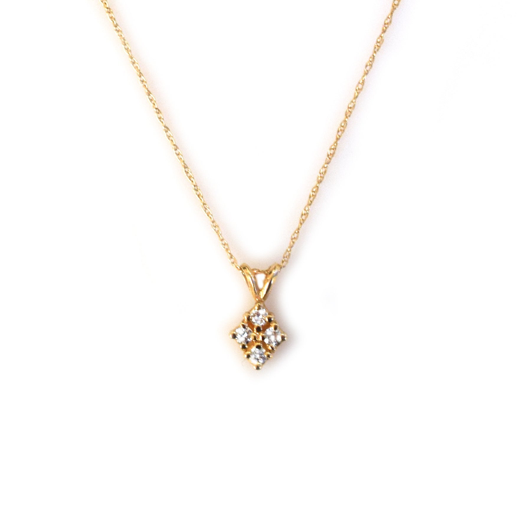 14kt Gold Diamond Love Pendant For Sale La Kaiser