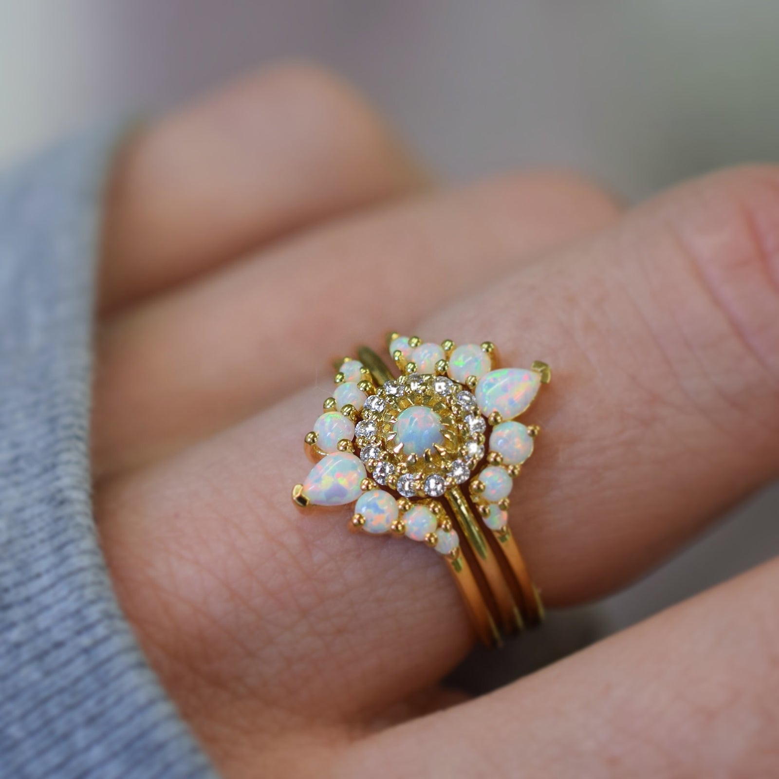 Opal, Diamond & Moonstone Rings | Fine Jewelry Rings for Women - La Kaiser