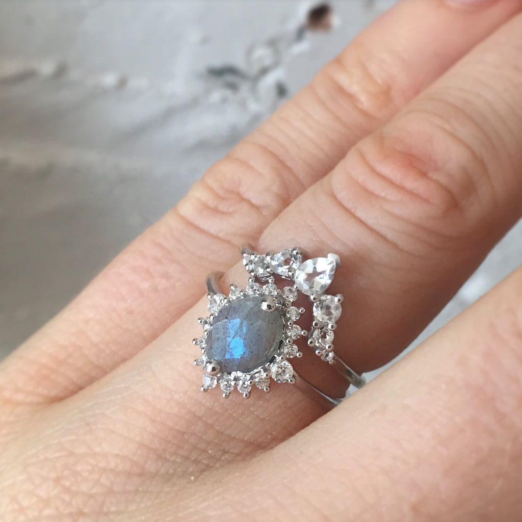 labradorite engagement ring