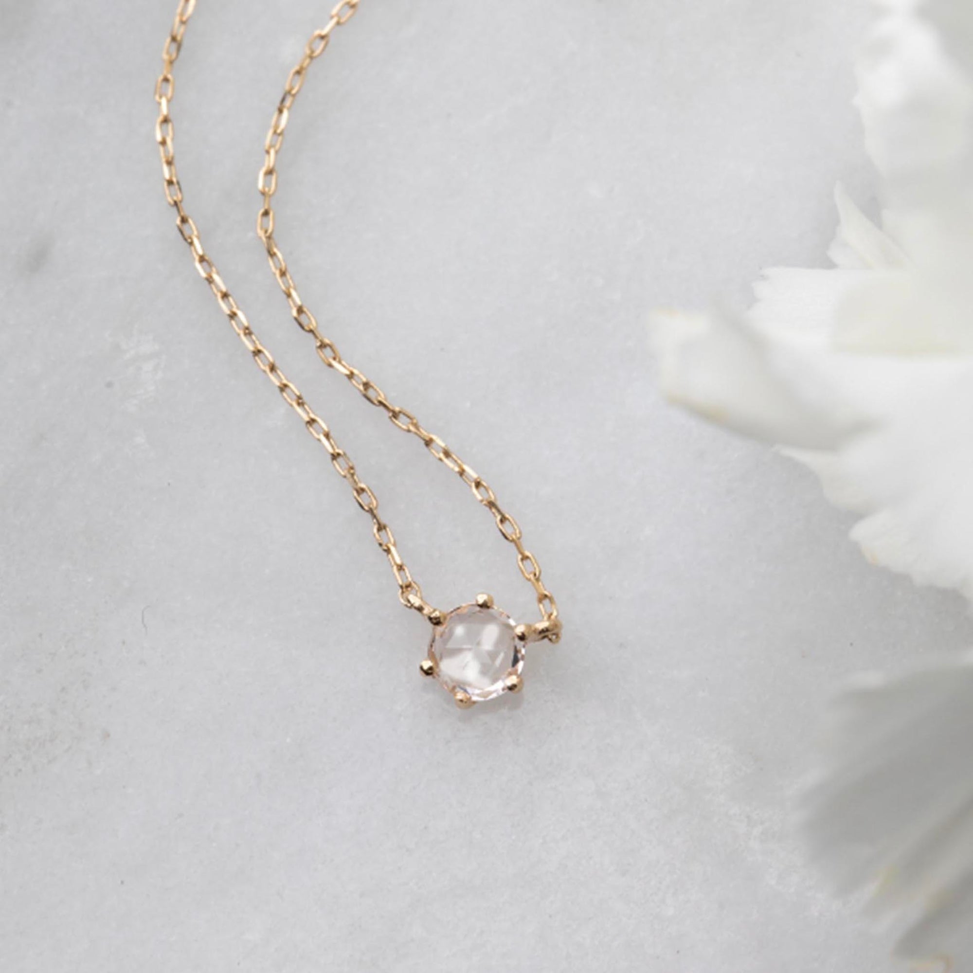 Diamond Rose Pendant Necklace - Suna Bros | Schwanke-Kasten Jewelers Small 20K Pink Gold Pendant