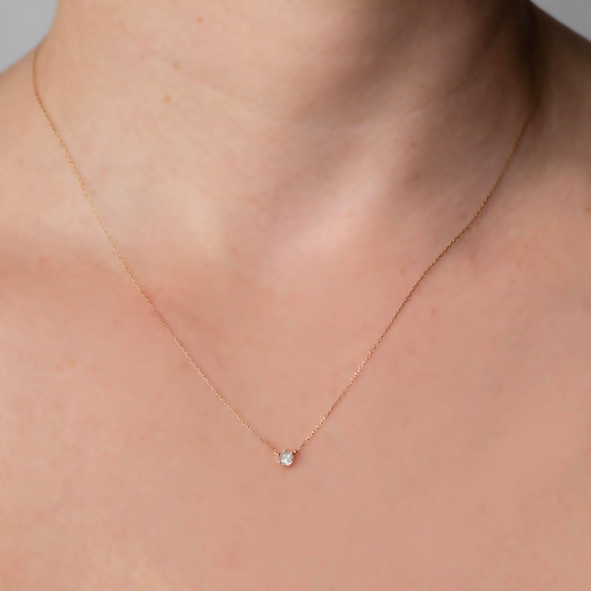 Diamond Rose Pendant Necklace - Suna Bros | Schwanke-Kasten Jewelers Small 20K Pink Gold Pendant