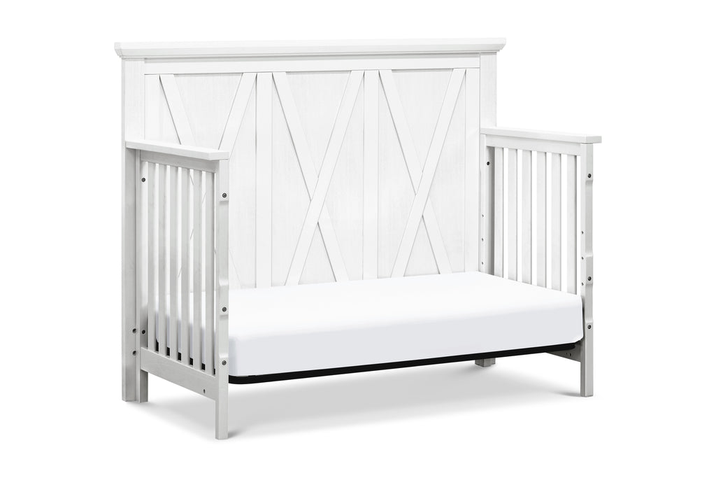 white farmhouse crib