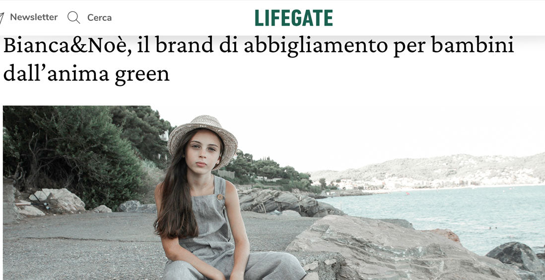 Bianca&Noè- LifeGate - sostenibilità - brand sostenibile