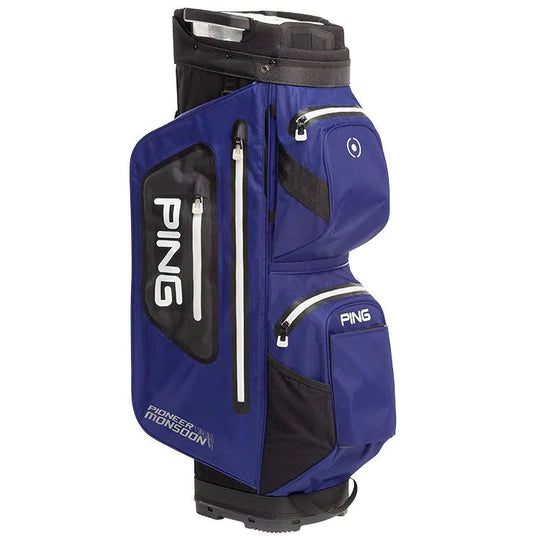 Ping Pioneer Monsoon 2022 Cart Bag Cobalt Blue/Black — Fairway Golf UK