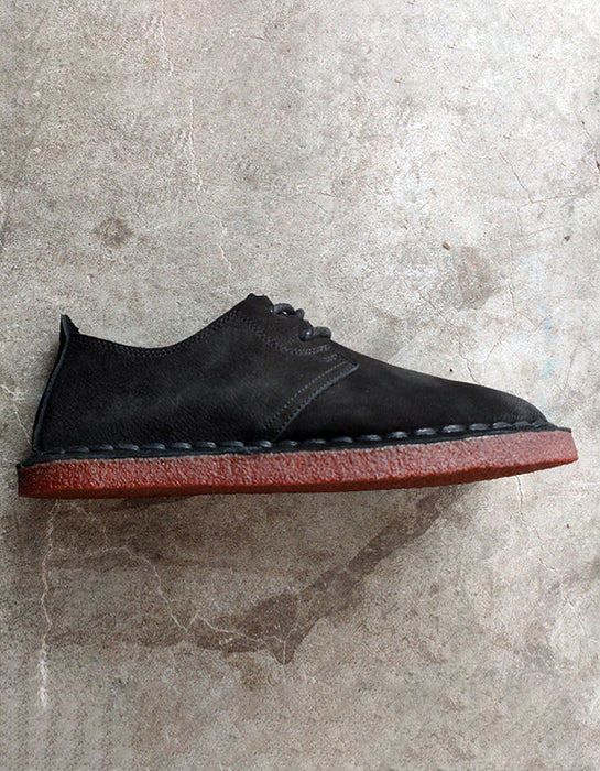 Cow Tendon Handmade Retro Men's Flat Shoes — Obiono