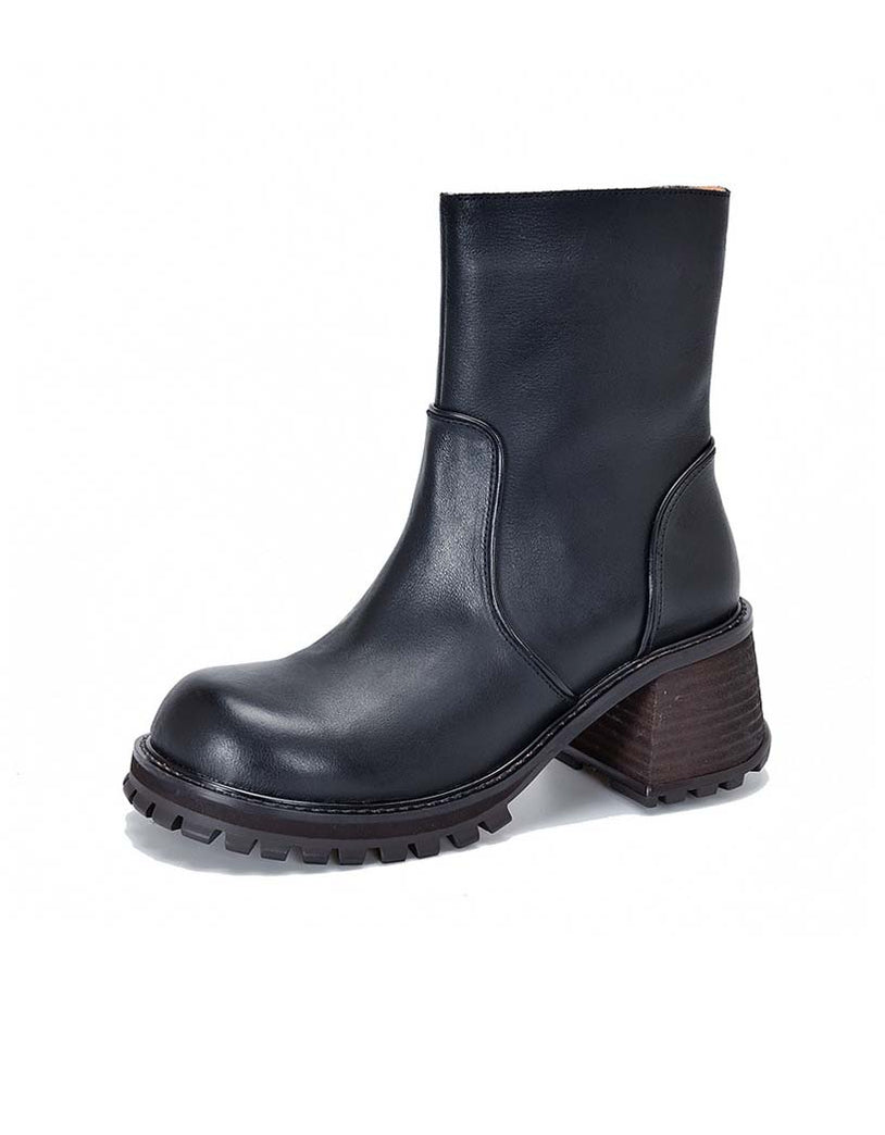 Women's Ankle Boots Retro Leather — Obiono