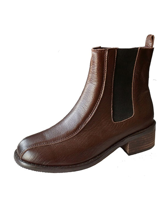 Vintage Leather Chelsea Boots Women — Obiono