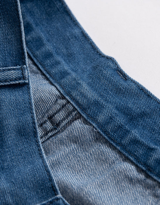 Washed Denim Fashion Vintage Blue Jeans — Obiono