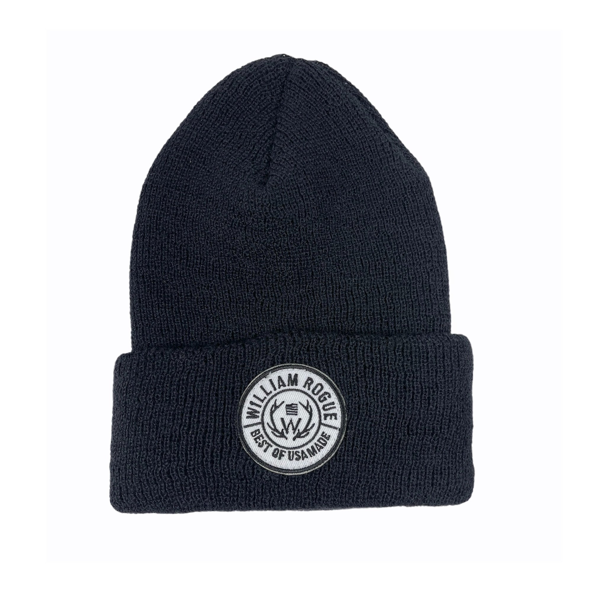 Black Primer Patch Watch Cap