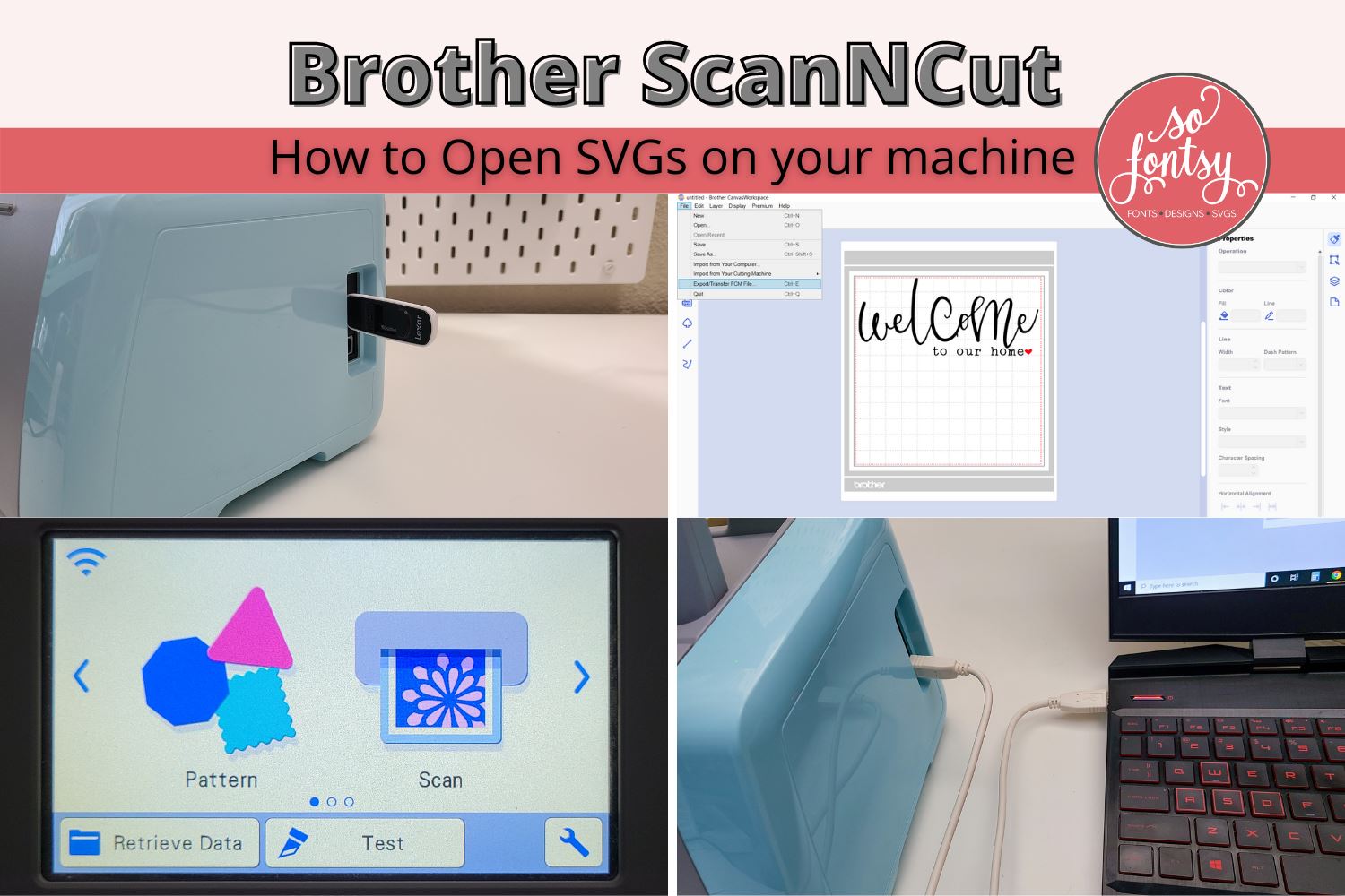 Download How To Open So Fontsy Svgs With Your Brother Scanncut