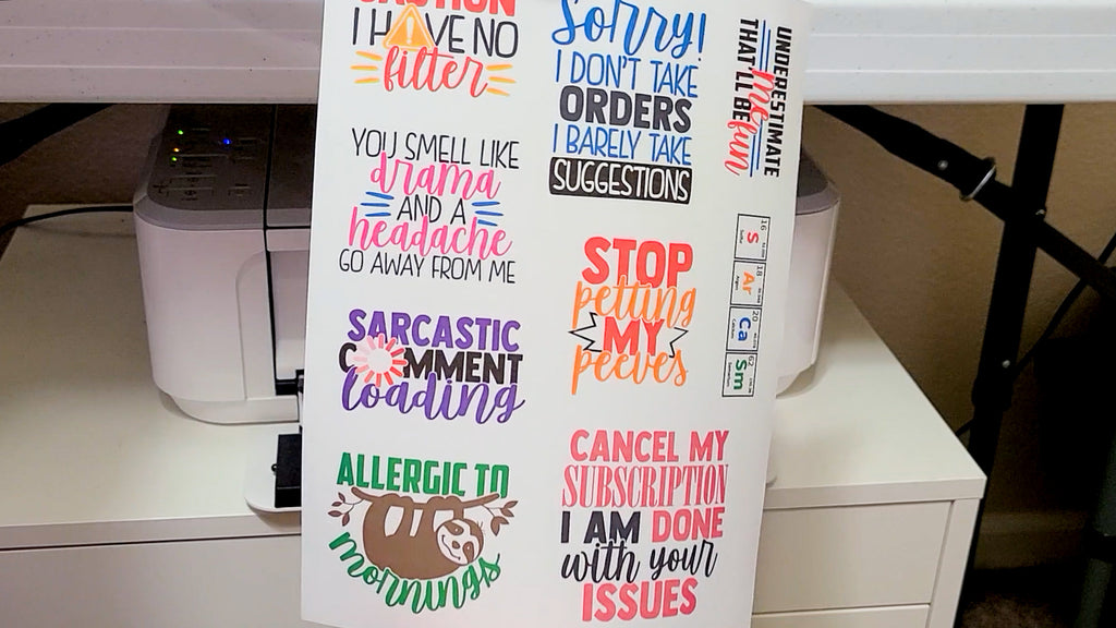 How to Laminate Printable Stickers - So Fontsy