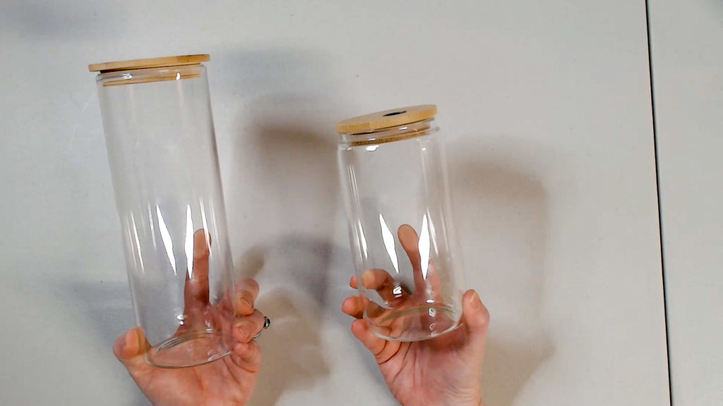 How to Sublimate Glass Can Tumblers - So Fontsy