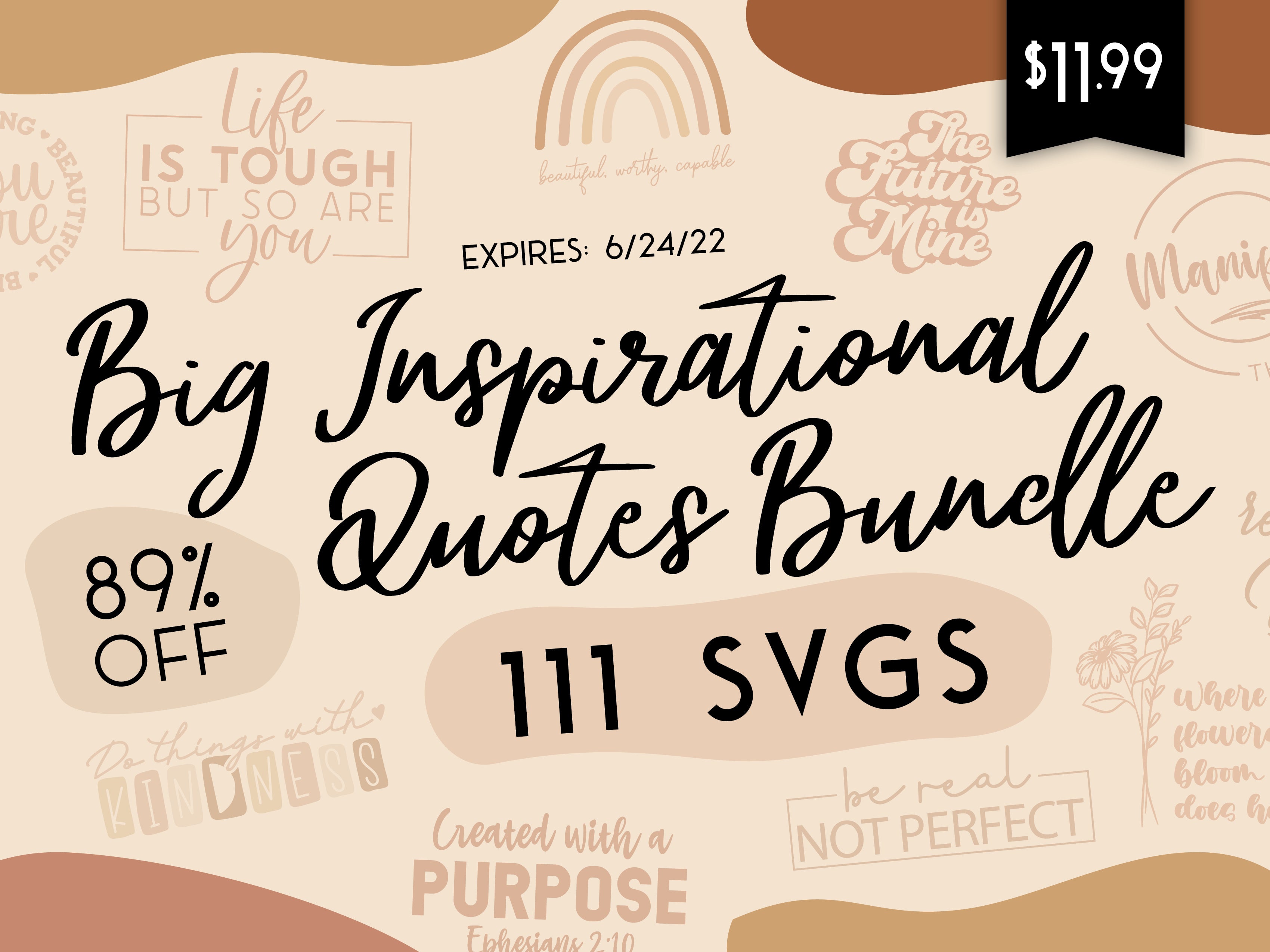 Big Inspirational SVG Design Bundle So Fontsy