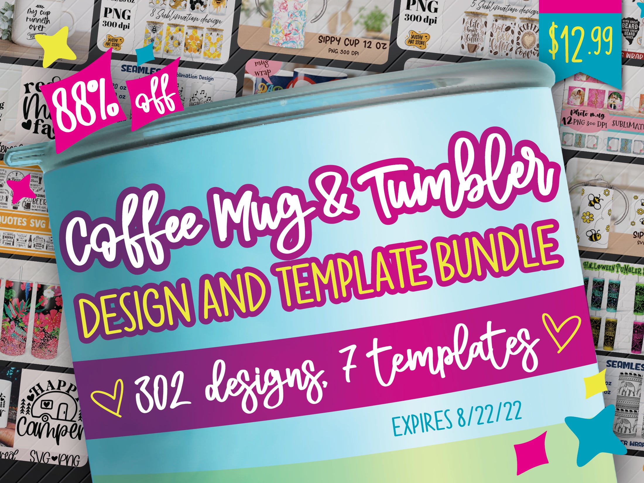 Coffee Mug & Tumbler Design Bundle from So Fontsy
