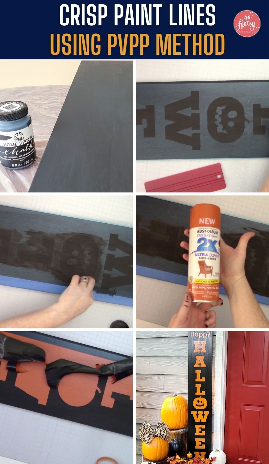 How to get crisp paint lines with vinyl stencils