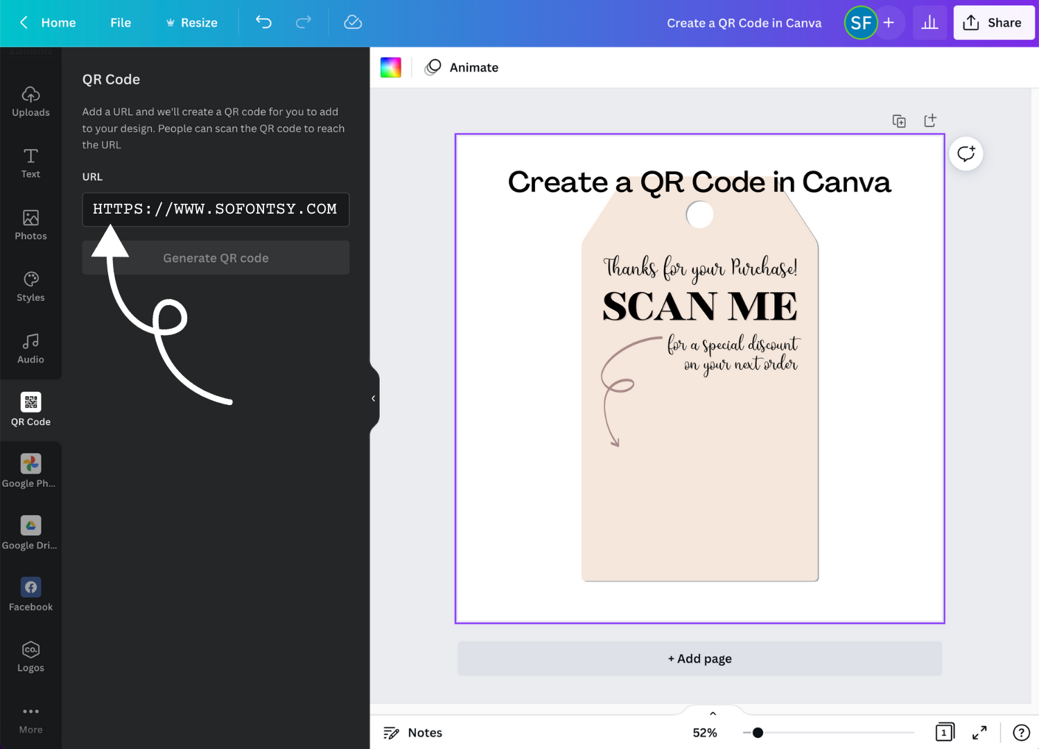 How to Create a QR Code in Canva So Fontsy VIP 
