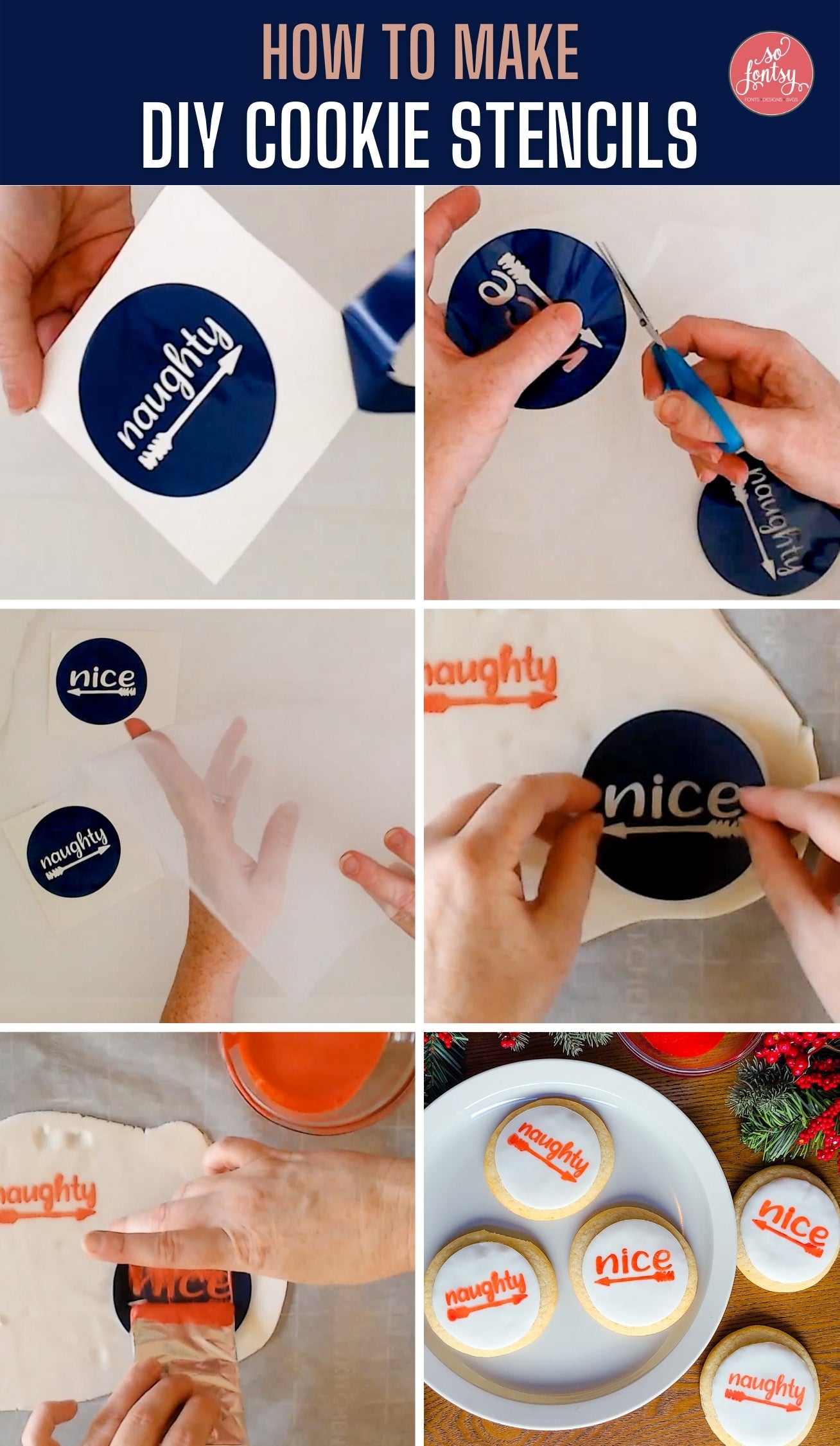 How to Make DIY Cookie Stencils with SVG Designs