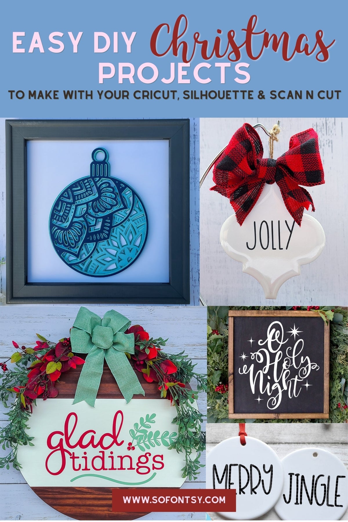 DIY Wood Ornaments with Cricut Maker and Screen Printing