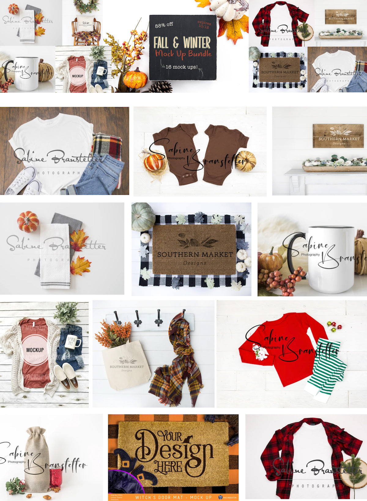Fall & Winter Mock Up Bundle from So Fontsy