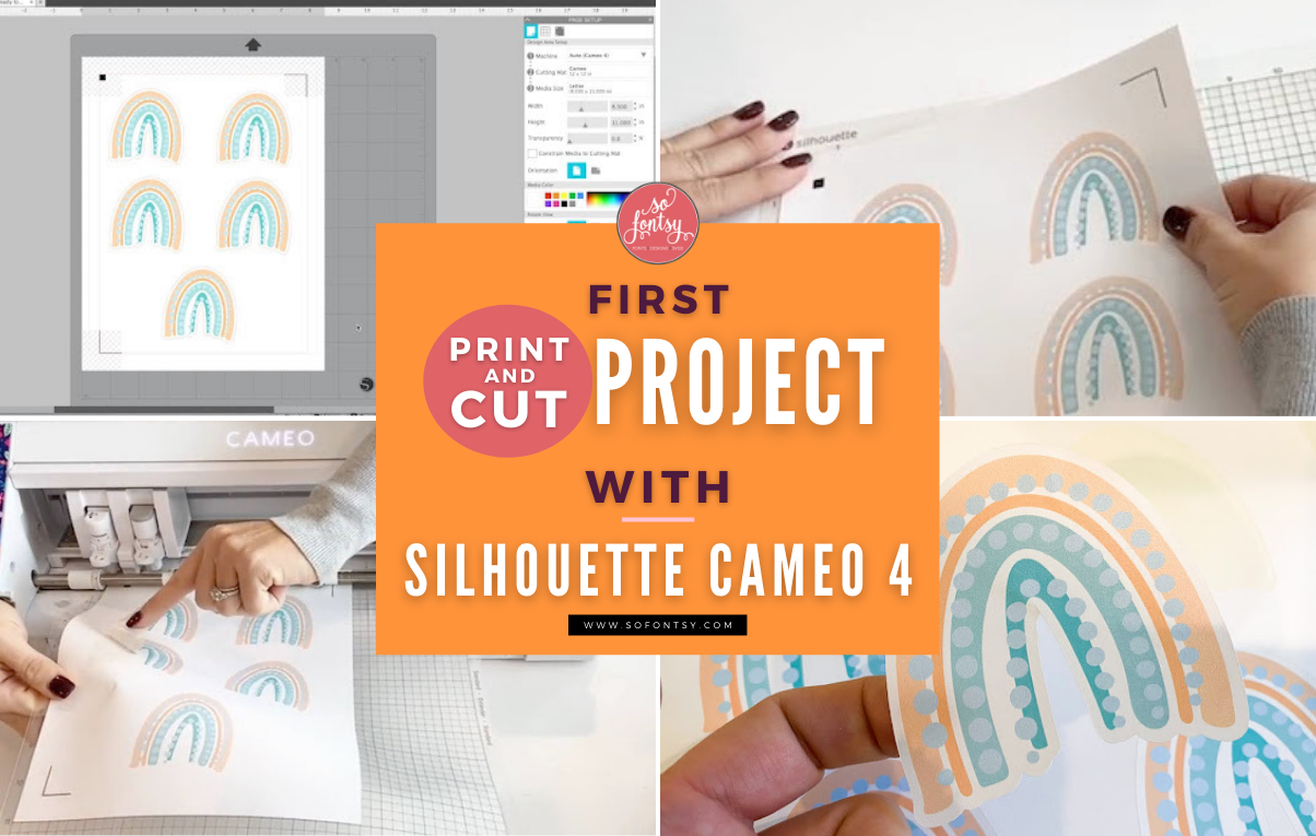 first print and cut project silhouette cameo 4