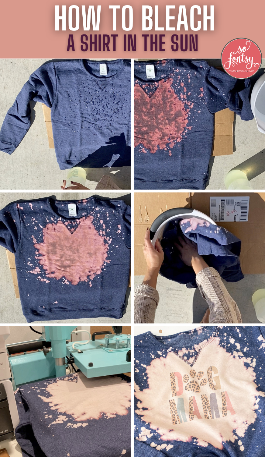 how to bleach a shirt in the sun