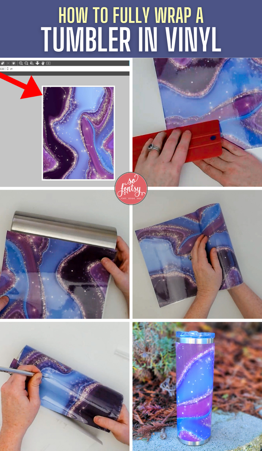 How to Use Sublimation Tumbler Wraps - So Fontsy