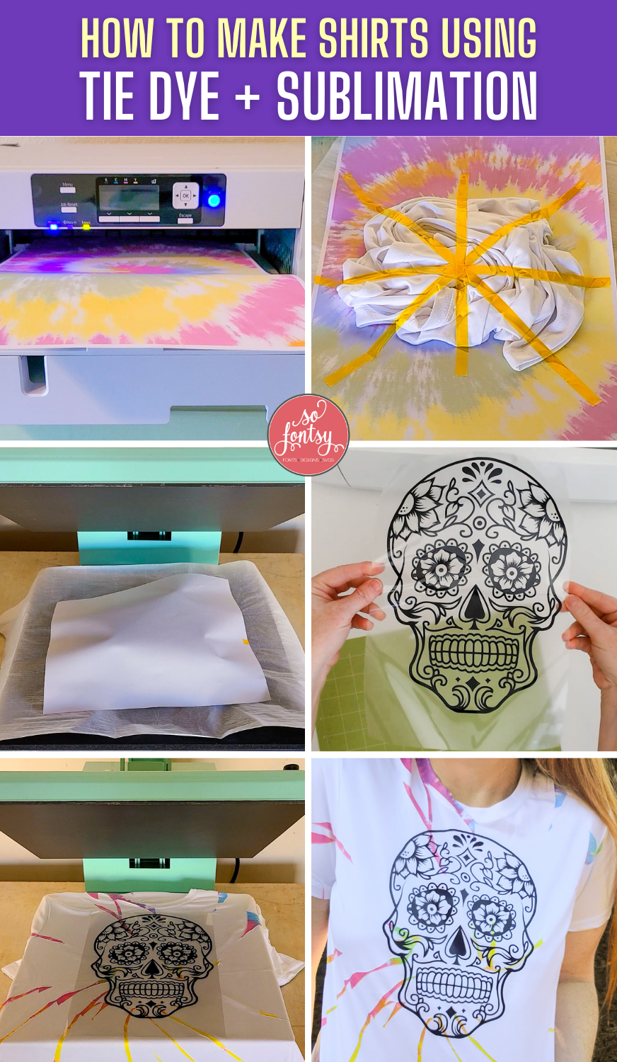 How to do tie dye with sublimation