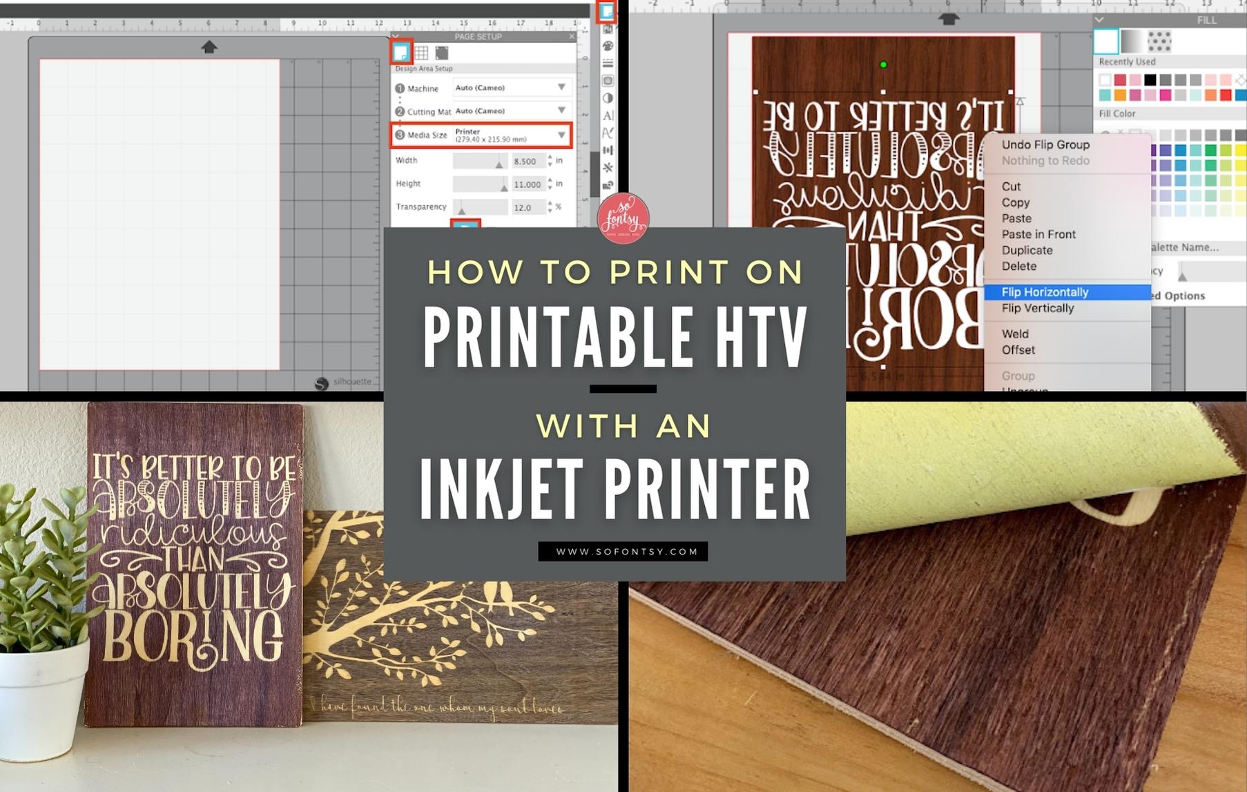Printable iron makes this so easy. Easy weeding, works with an ink jet