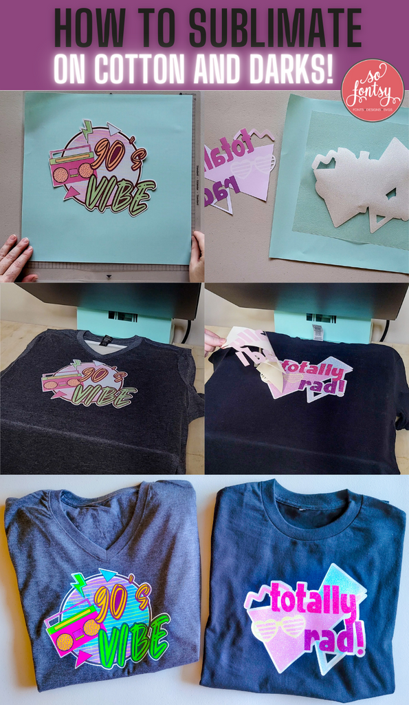 How to sublimation on dark t-shirt-Sublimation on dark cotton 