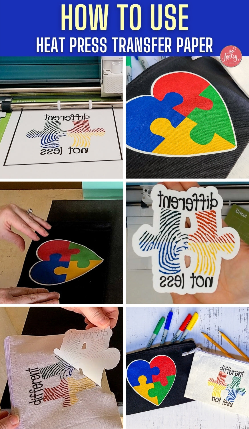 How to Use Heat Press Transfer Paper with Dark and Light Materials 